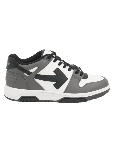 Sneakersy Off-white skórzane biznesowe białe