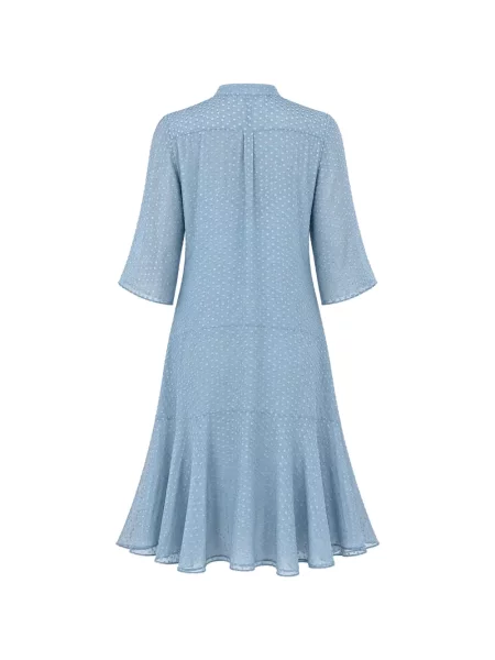 Rochie Barbara Bui asimetrică albastru