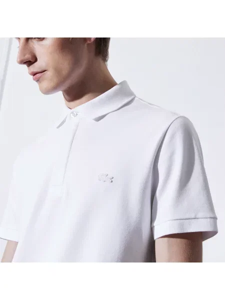 Поло Lacoste белое