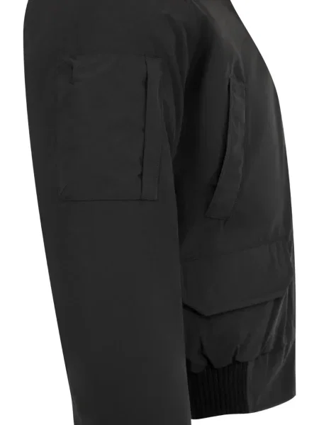 Geacă bomber Canada Goose din fleece negru