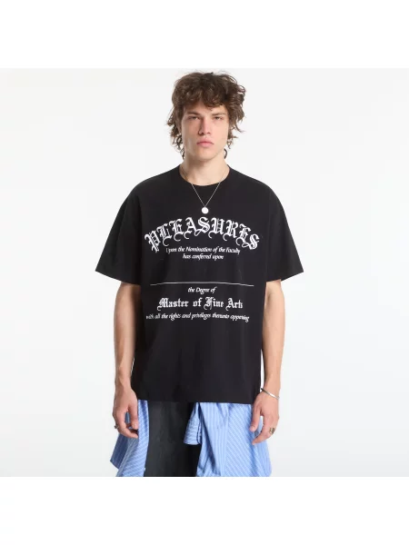 Tricou PLEASURES Degree T-Shirt Black XL negru