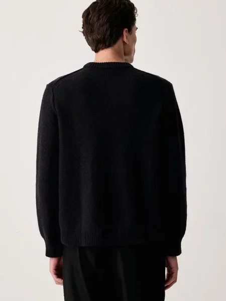 Calvin Klein Jeans sweter wełniany czarny