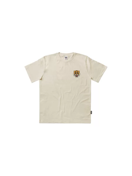 The Dudes Tiger Bear Classic Premium T-Shirt Mężczyźni Koszulki The Dudes Krem Size: M