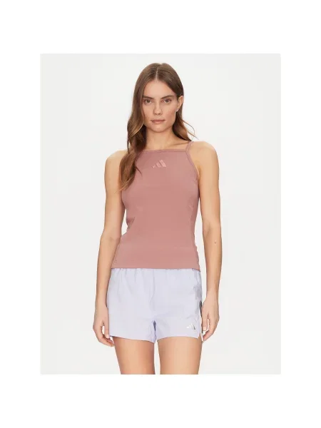 Adidas Τοπ ALL SZN Rib Slim Fit ροζ