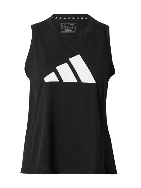 ADIDAS PERFORMANCE Sport top negru alb