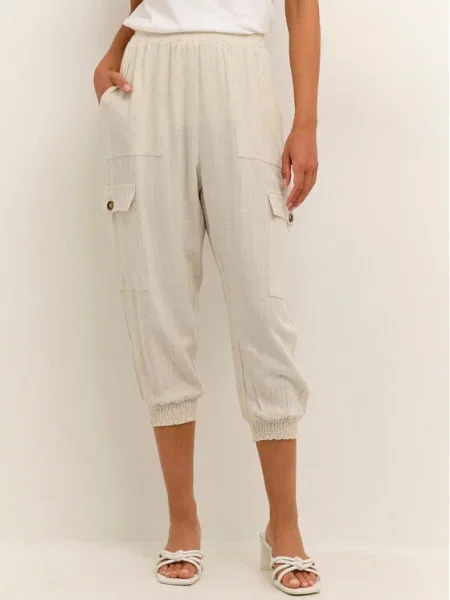 Kaffe Pantaloni din Liny bej
