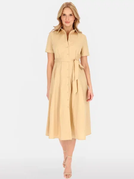 Rochie midi Perso bej