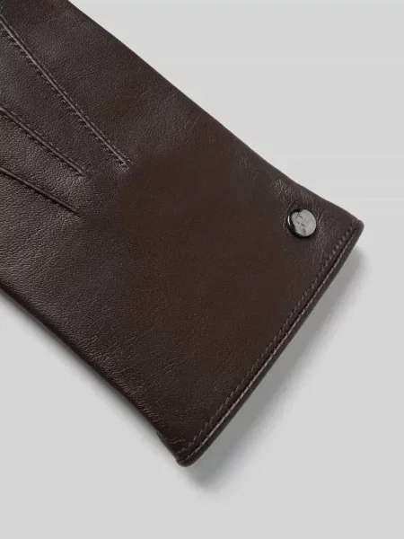 Rękawiczki skórzane z detalem z logo model ‘TALLIN TOUCH’ Roeckl