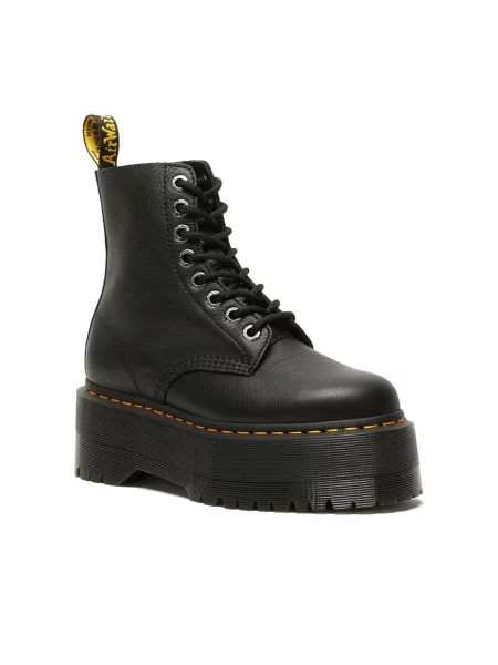 Botki Dr. Martens sznurowane koronkowe czarne