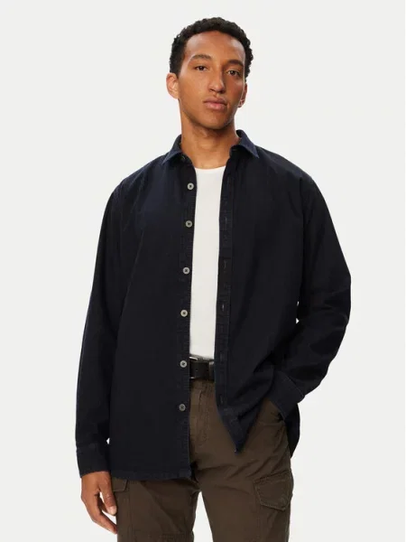 G-Star Raw cămașă de blugi Clean Bleumarin albastru