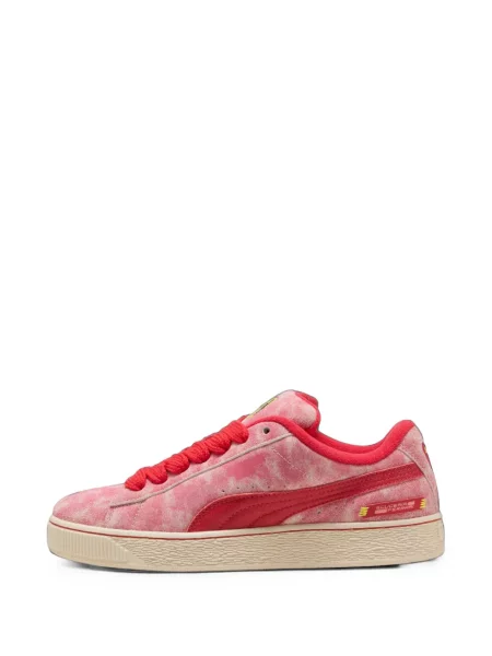 Sneakerși Puma Scuderia Ferrari din piele de căprioară roz