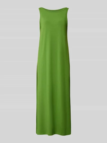 Sukienka casualowa o lejącym kroju z mieszanki bawełny model ‘ANOLA’ Selected Femme zielona