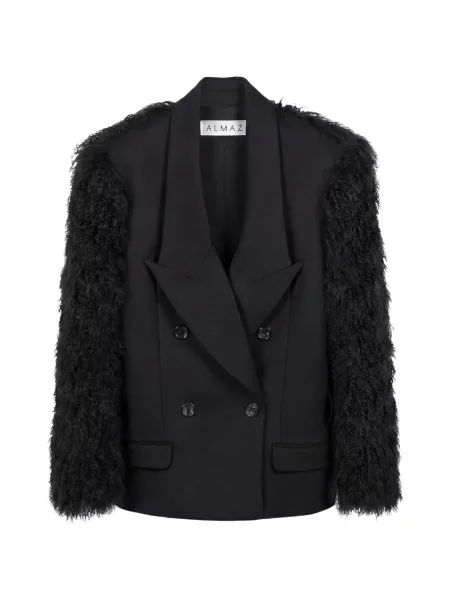 Lung sacou Almaz negru
