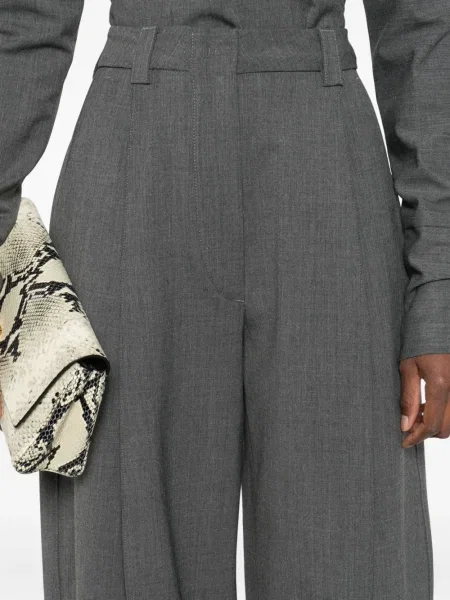 Pantaloni Thelatest plisate gri
