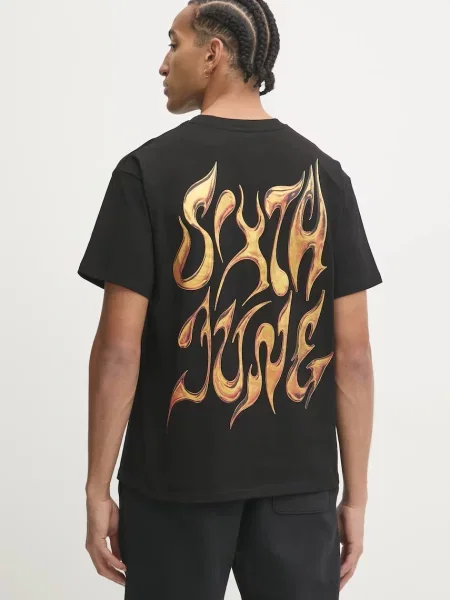 Тениска Sixth June с принт черно