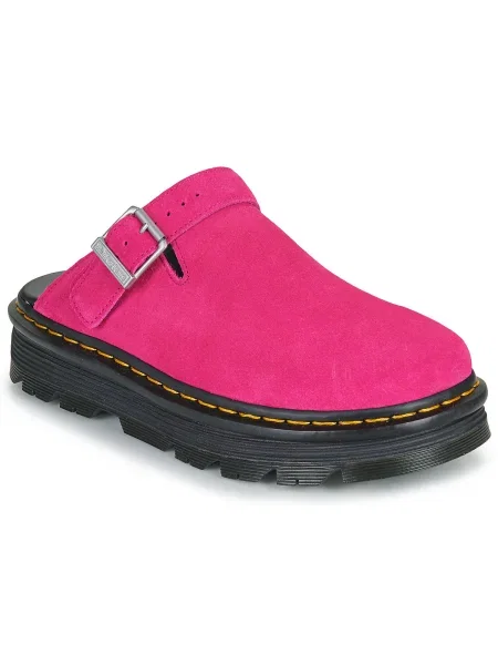 Pantofi Dr. Martens din piele de căprioară roz