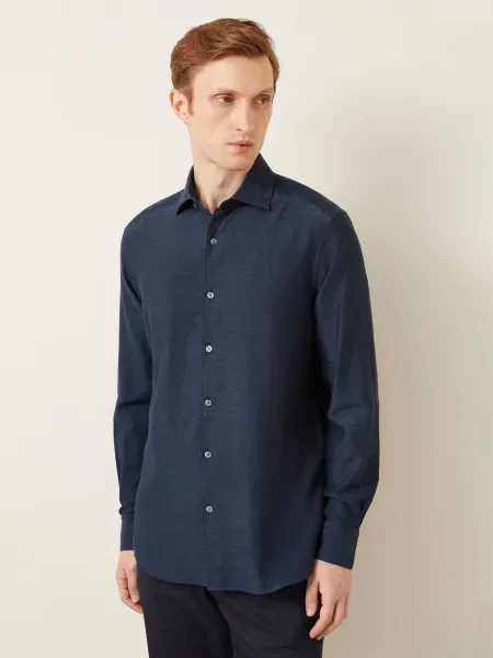 Zegna Košile Regular Fit modrá