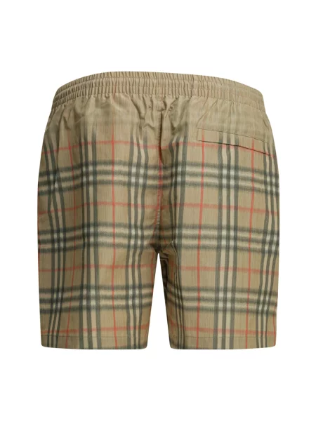 Kąpielówki Burberry w kratę brązowe