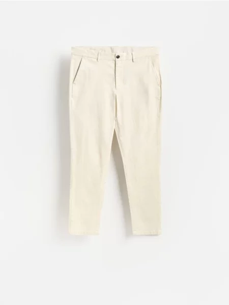 Reserved Pantaloni chino slim fit bej
