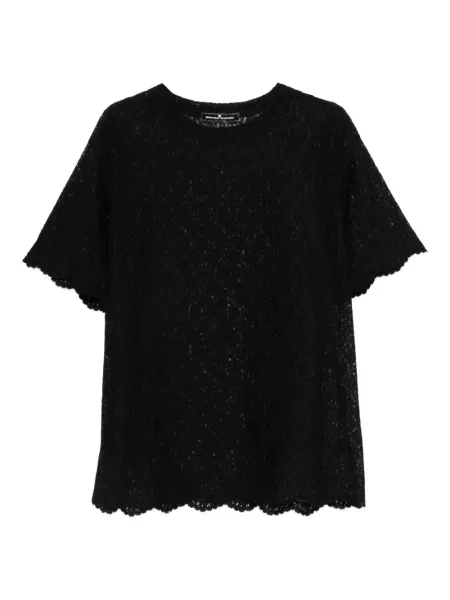 Top Ermanno Scervino din dantelă negru