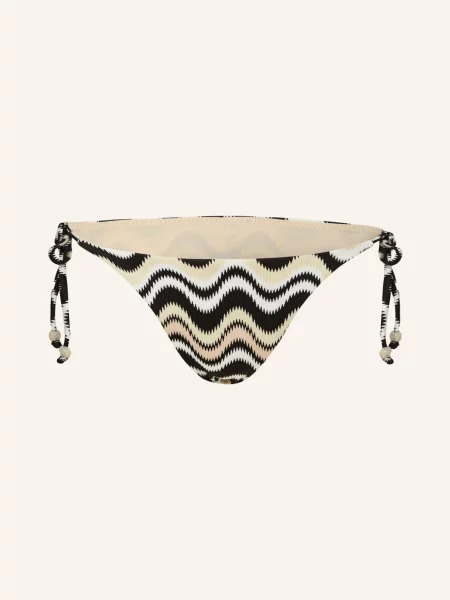 Seafolly Dół Od Bikini Trójkątnego Neue Wave Tie schwarz biały