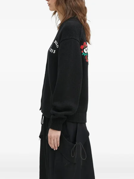 Жилетка Kenzo на цветя черно