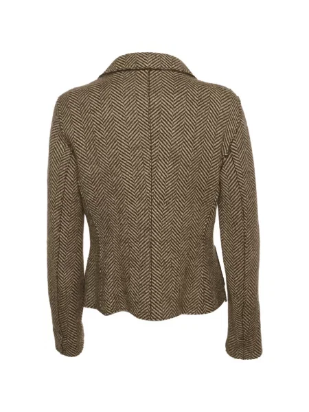 Sacou Weekend Max Mara tricotate cu model herringbone maro