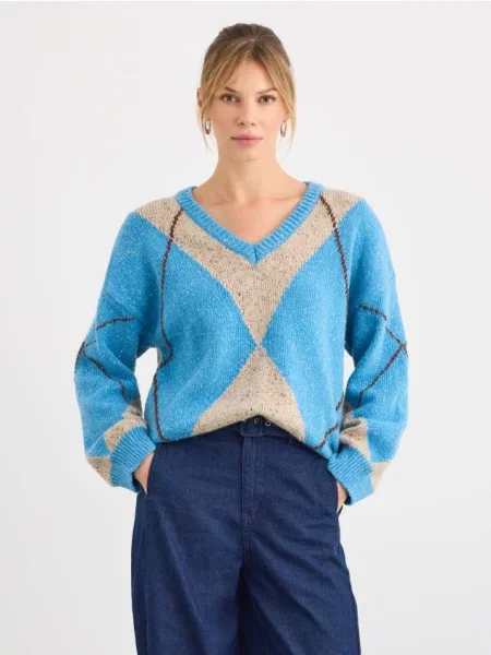 Mohito Moteriškas megztinis vandens mėlyna