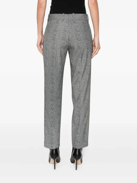 Pantaloni Ermanno Scervino cu model herringbone gri