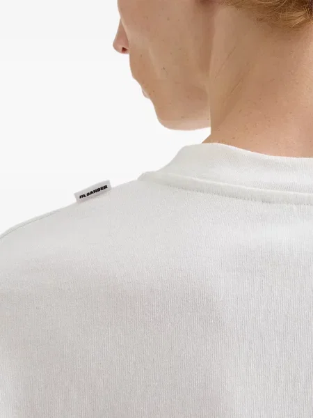 Tricou Jil Sander cu dungi alb