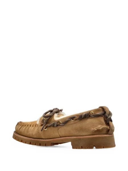 Pantofi Golden Goose cu blană maro