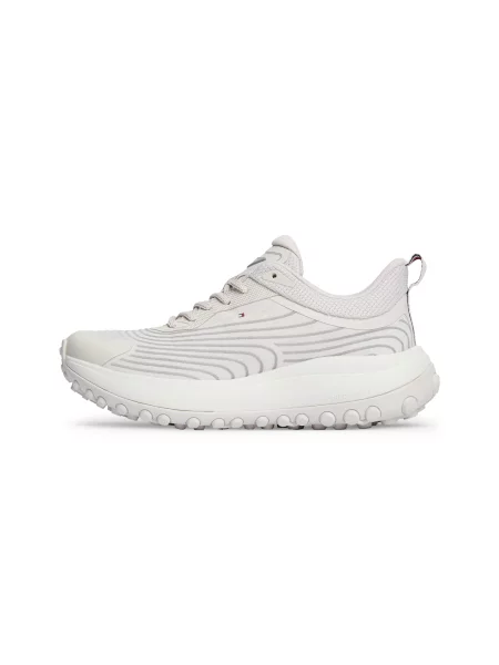 Sneakerși Tommy Hilfiger tricotate gri