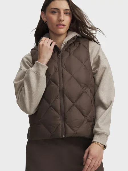 Пуховий жилет Under Armour коричневий