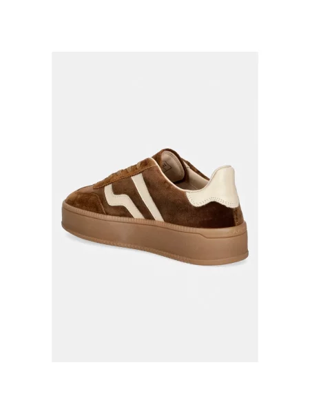 Sneakersy Gant brązowe