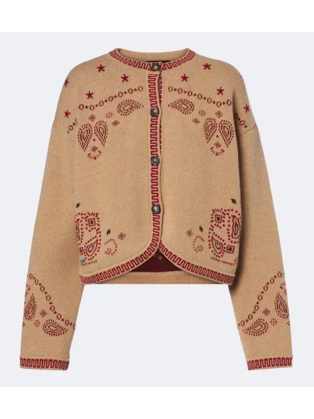 Cardigan Alanui de lână bej