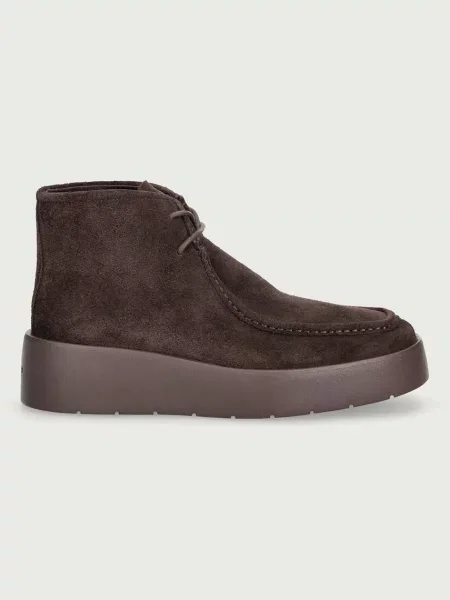 Calvin Klein gležnarski čevlji s platformo FLATF LACE UP APR CUT BOOT rjava