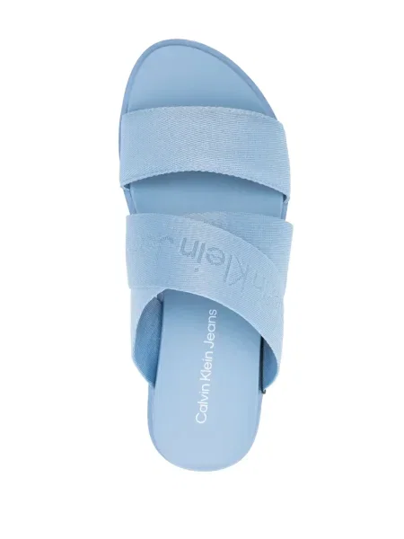 Sandale Calvin Klein Jeans din jacard albastru