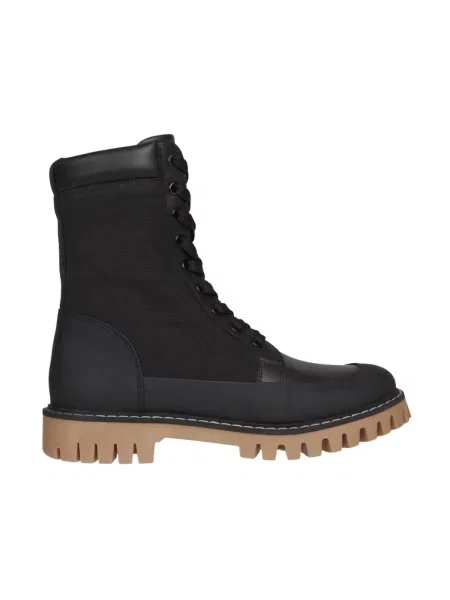Botki Tommy Hilfiger skórzane casual czarne
