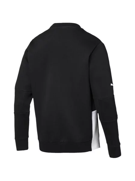 Hanorac crewneck Puma cu decolteu rotund negru