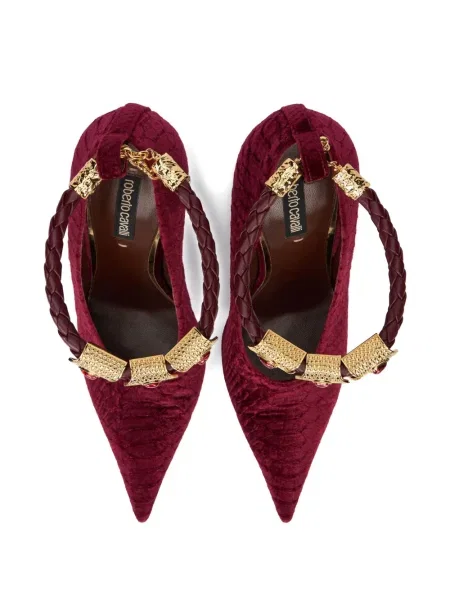 Pantofi cu toc Roberto Cavalli roșu