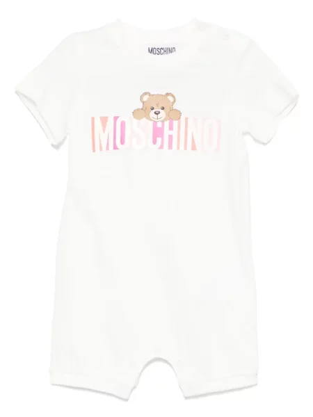 Krótki kombinezon dziecięcy Moschino biały