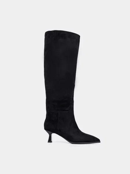 Велюровые ботфорты Attizzare черные