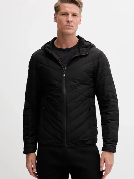 Emporio Armani kurtka puchowa przejściowa czarny