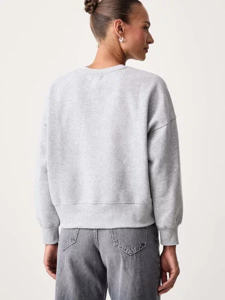 DKNY bluza z bawełną szara