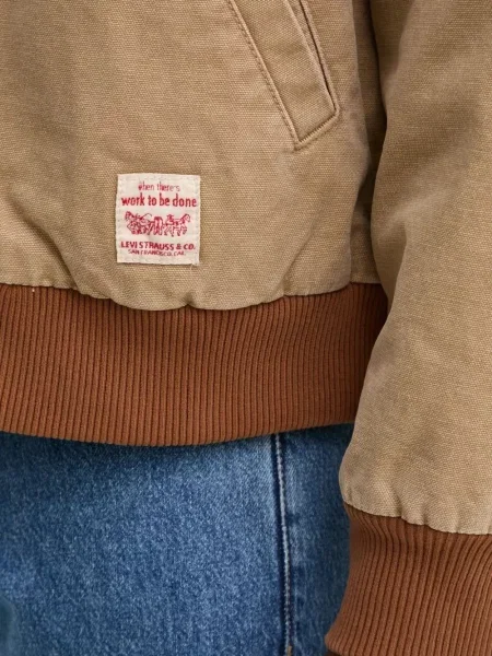 Blugi evazați Levi's® din piele de căprioară albastru