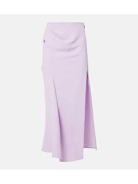 Fustă midi Maticevski până la genunchi violet