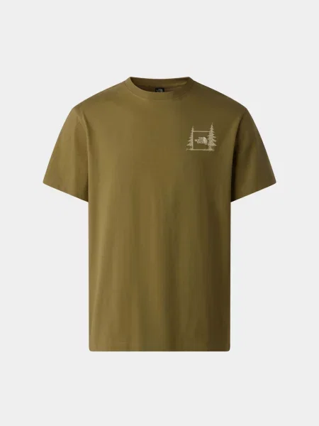 Футболка The North Face M CAMPING RELAXED SHORT SLEEVE коричневий
