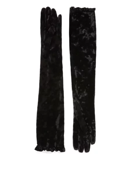 Mănuși Valentino Garavani lungi negru