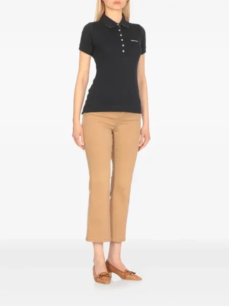 Haftowane polo Barbour niebieskie