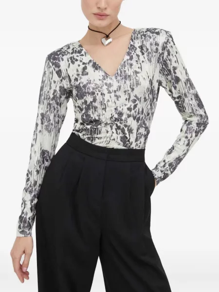 Bluză Day Birger Et Mikkelsen cu decolteu în V lungă verde